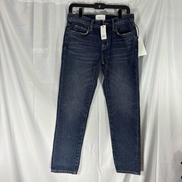 Current/Elliott Blue Medium Wash Straight Leg Jeans NWT Women’s Size 25 - Picture 1 of 5